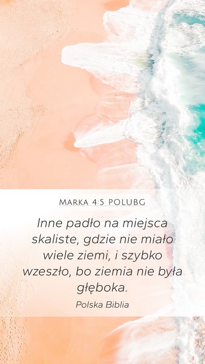 Marka 4:5 POLUBG Bible Verse Image