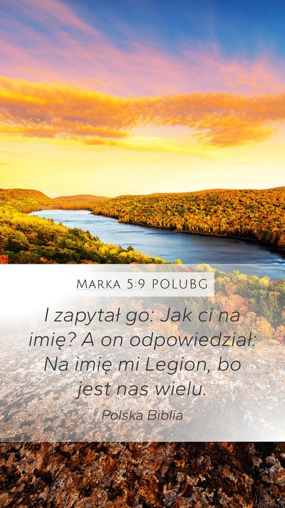 Marka 5:9 POLUBG Bible Verse Image