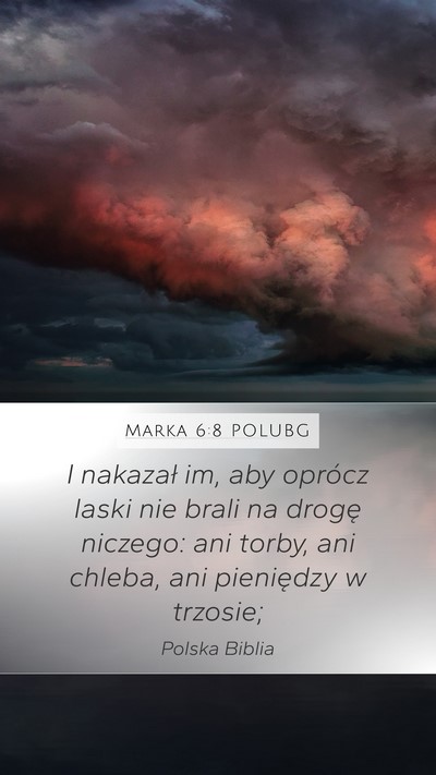 Marka 6:8 POLUBG Bible Verse Image