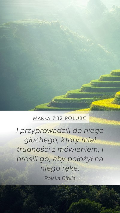 Marka 7:32 POLUBG Bible Verse Image
