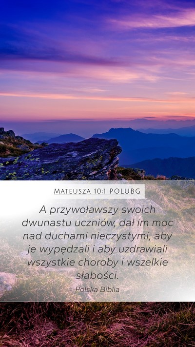 Mateusza 10:1 POLUBG Bible Verse Image