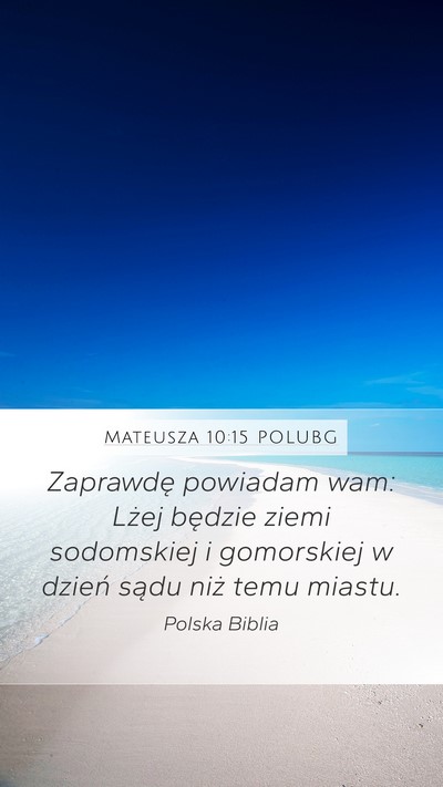 Mateusza 10:15 POLUBG Bible Verse Image
