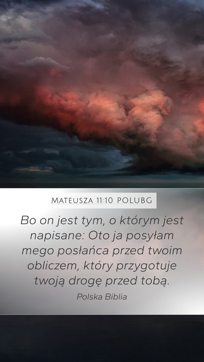 Mateusza 11:10 POLUBG Bible Verse Image