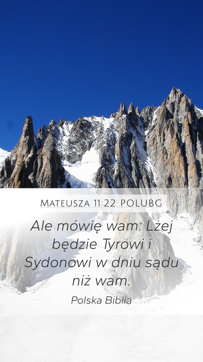 Mateusza 11:22 POLUBG Bible Verse Image