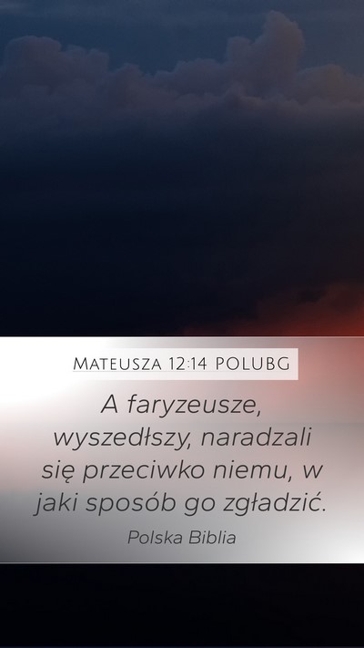Mateusza 12:14 POLUBG Bible Verse Image