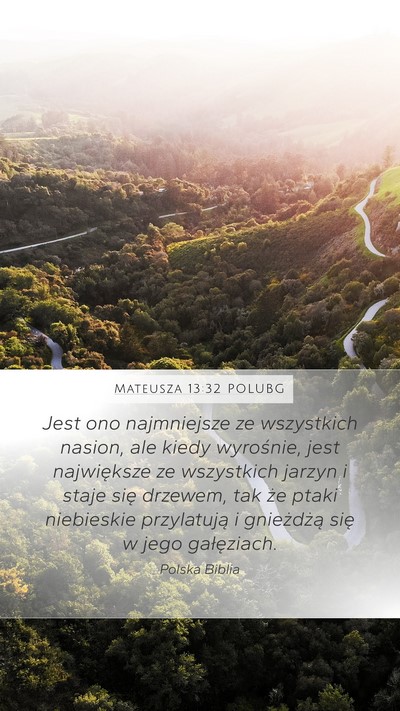 Mateusza 13:32 POLUBG Bible Verse Image