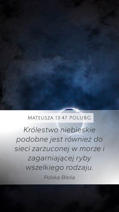Mateusza 13:47 POLUBG Bible Verse Image