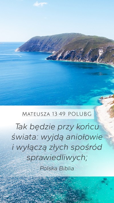 Mateusza 13:49 POLUBG Bible Verse Image