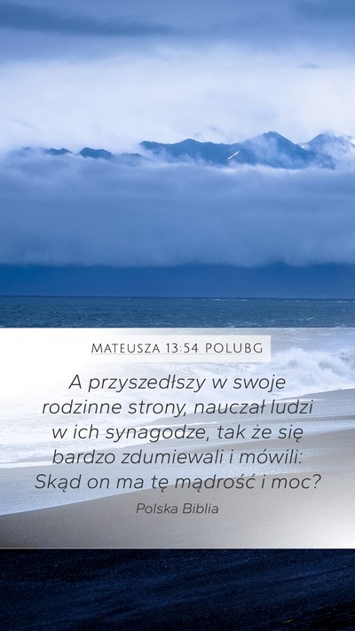 Mateusza 13:54 POLUBG Bible Verse Image