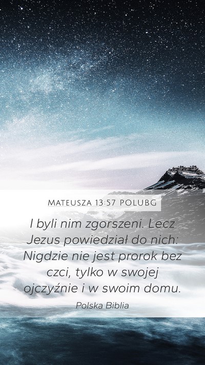 Mateusza 13:57 POLUBG Bible Verse Image