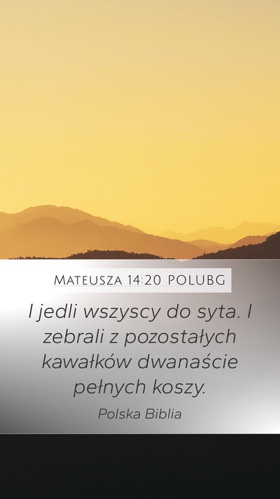 Mateusza 14:20 POLUBG Bible Verse Image