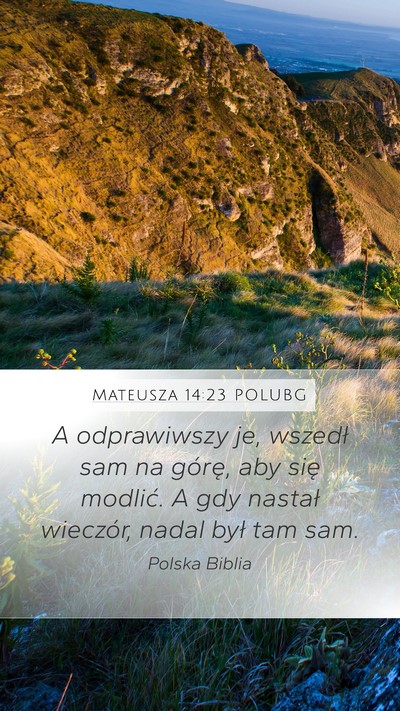 Mateusza 14:23 POLUBG Bible Verse Image
