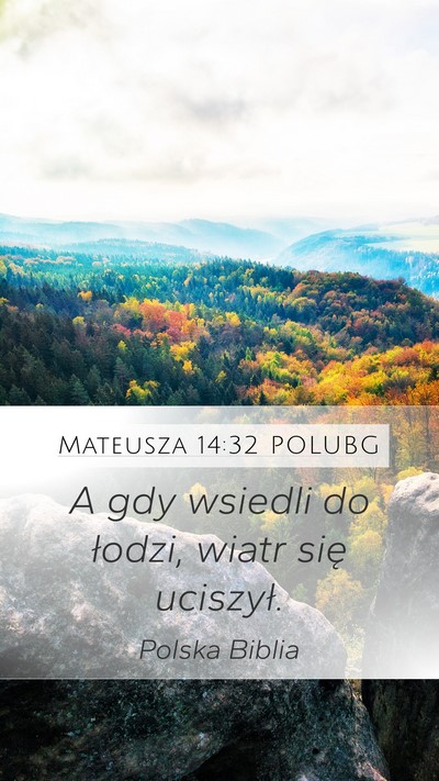 Mateusza 14:32 POLUBG Bible Verse Image
