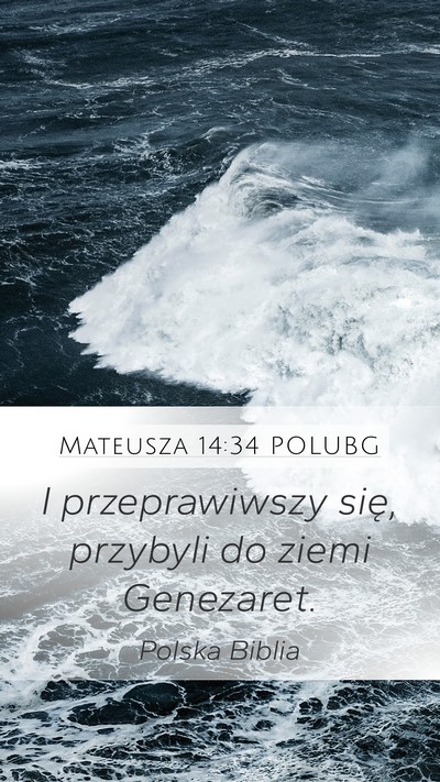 Mateusza 14:34 POLUBG Bible Verse Image
