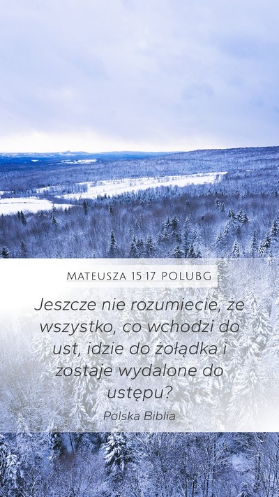 Mateusza 15:17 POLUBG Bible Verse Image