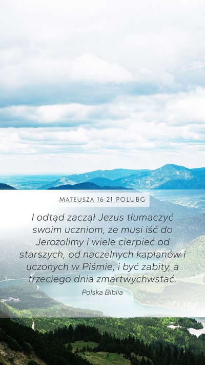 Mateusza 16:21 POLUBG Bible Verse Image
