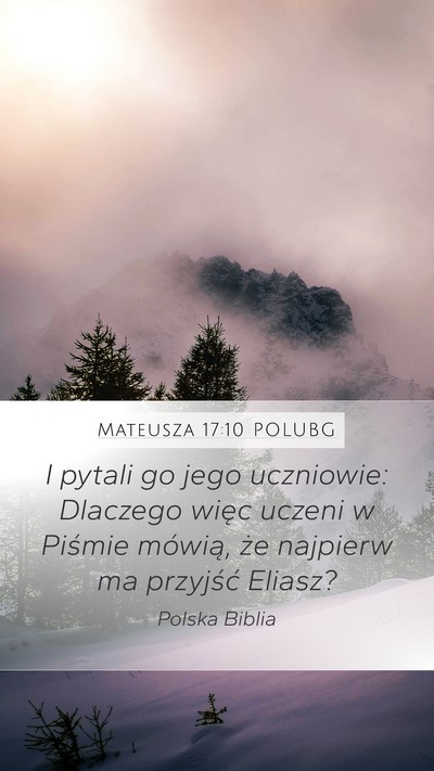 Mateusza 17:10 POLUBG Bible Verse Image