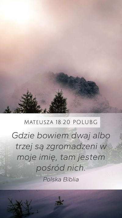 Mateusza 18:20 POLUBG Bible Verse Image