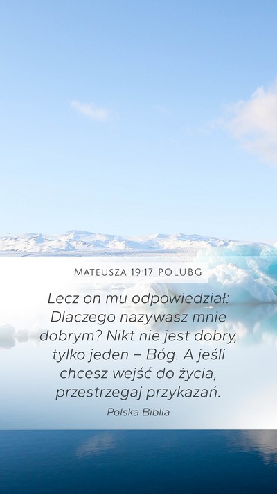 Mateusza 19:17 POLUBG Bible Verse Image