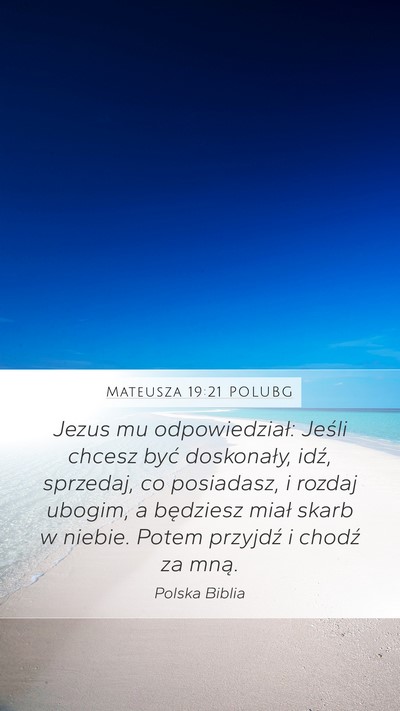 Mateusza 19:21 POLUBG Bible Verse Image