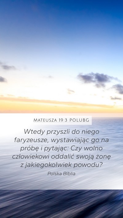 Mateusza 19:3 POLUBG Bible Verse Image