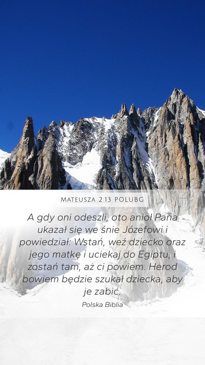 Mateusza 2:13 POLUBG Bible Verse Image