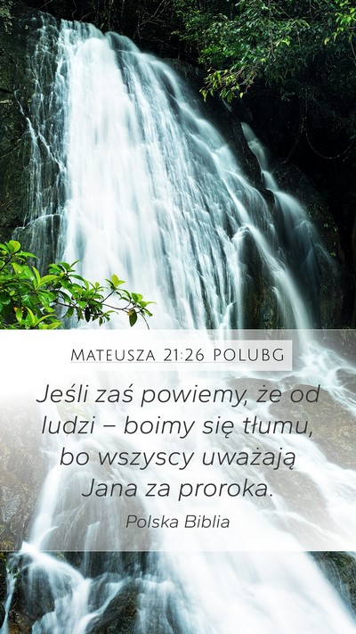 Mateusza 21:26 POLUBG Bible Verse Image