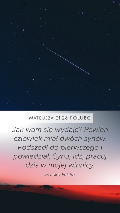 Mateusza 21:28 POLUBG Bible Verse Image