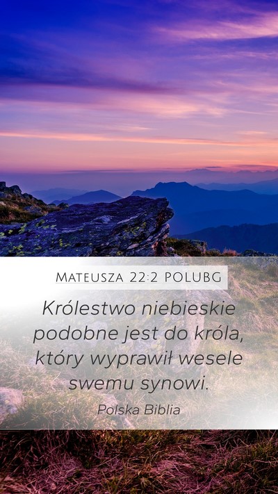 Mateusza 22:2 POLUBG Bible Verse Image
