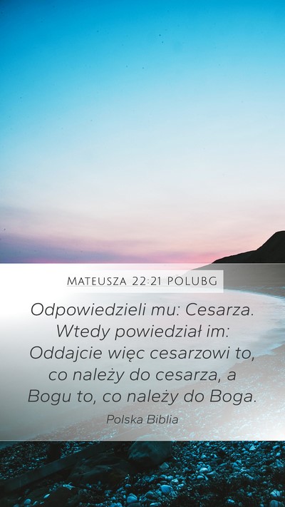 Mateusza 22:21 POLUBG Bible Verse Image