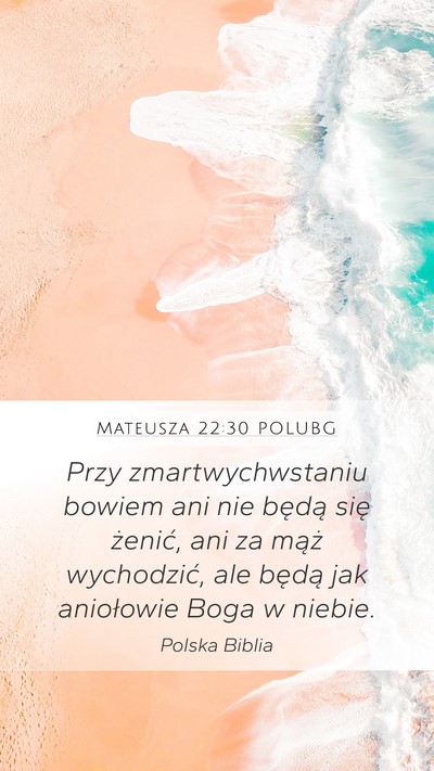 Mateusza 22:30 POLUBG Bible Verse Image
