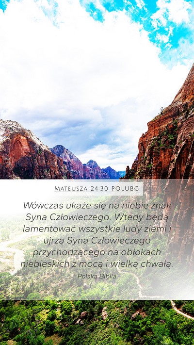 Mateusza 24:30 POLUBG Bible Verse Image