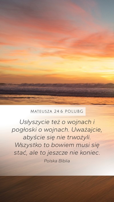 Mateusza 24:6 POLUBG Bible Verse Image