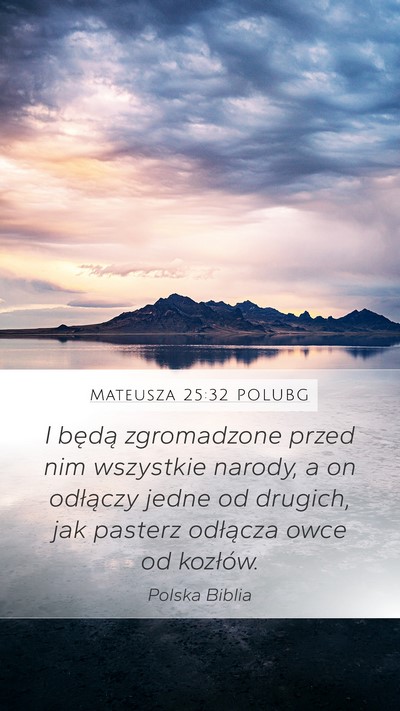 Mateusza 25:32 POLUBG Bible Verse Image