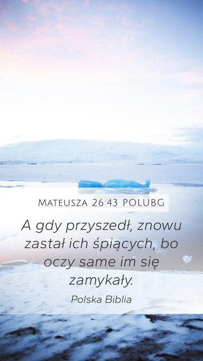Mateusza 26:43 POLUBG Bible Verse Image