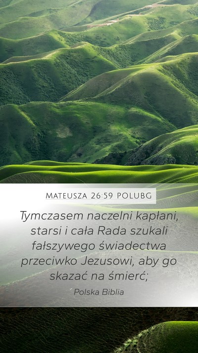 Mateusza 26:59 POLUBG Bible Verse Image