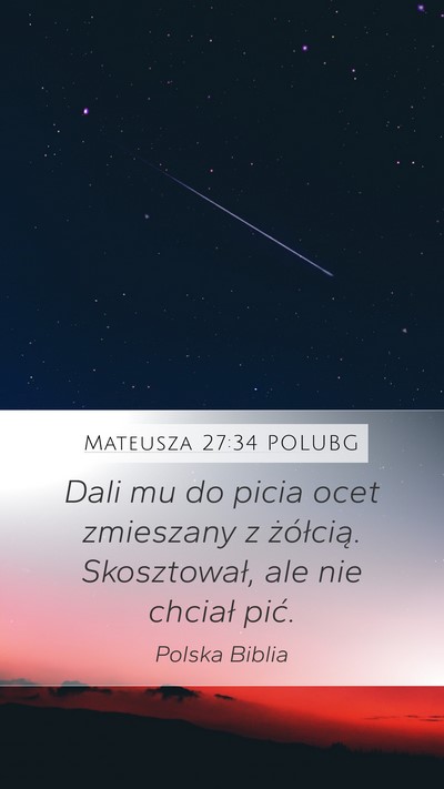 Mateusza 27:34 POLUBG Bible Verse Image