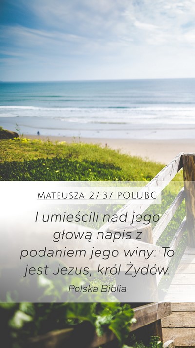 Mateusza 27:37 POLUBG Bible Verse Image