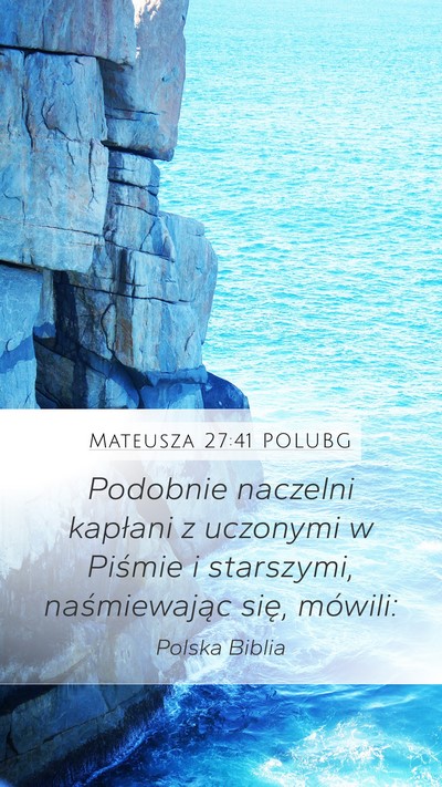 Mateusza 27:41 POLUBG Bible Verse Image