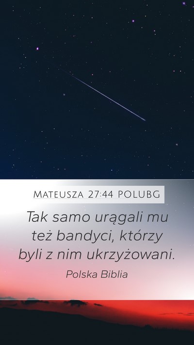 Mateusza 27:44 POLUBG Bible Verse Image