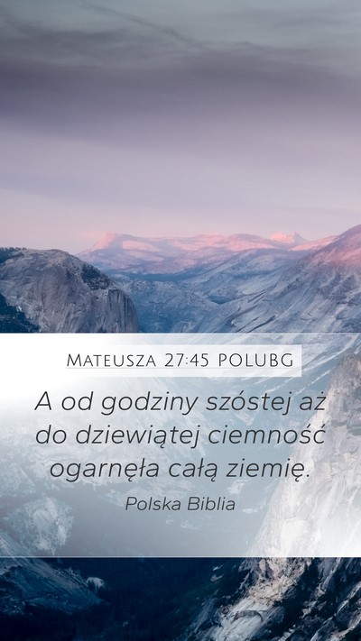 Mateusza 27:45 POLUBG Bible Verse Image