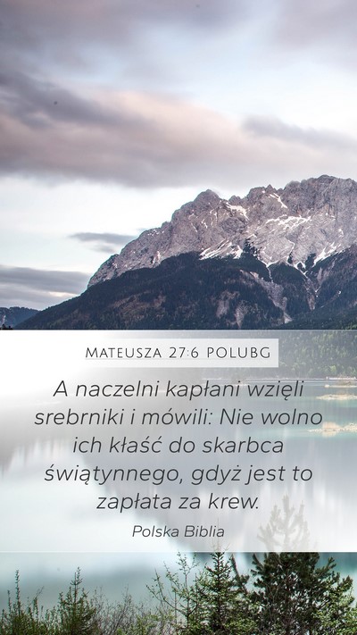 Mateusza 27:6 POLUBG Bible Verse Image