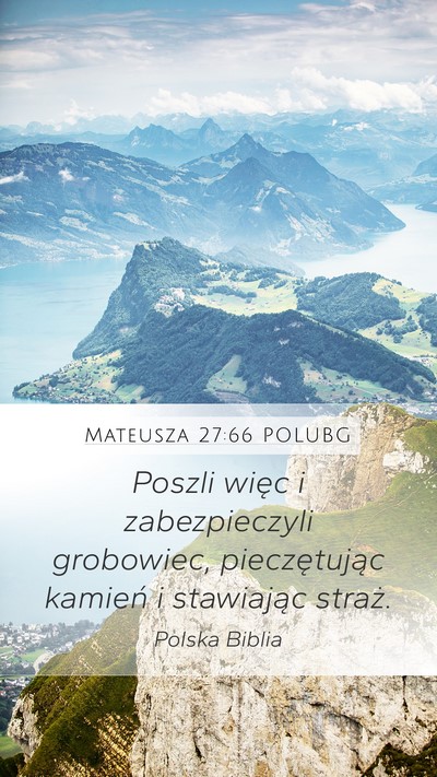 Mateusza 27:66 POLUBG Bible Verse Image