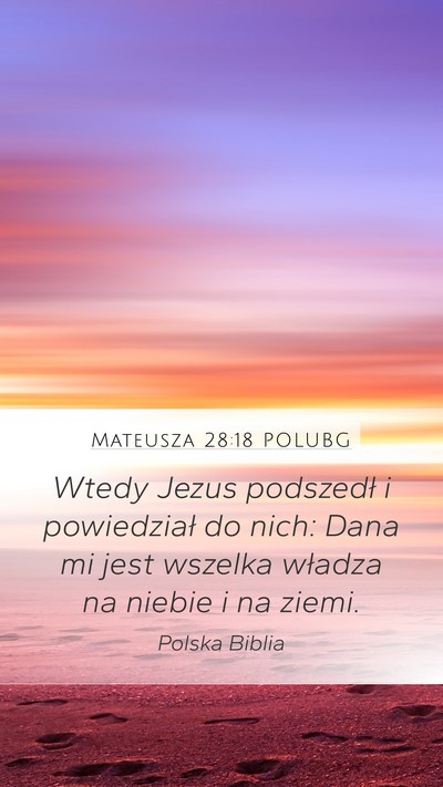 Mateusza 28:18 POLUBG Bible Verse Image