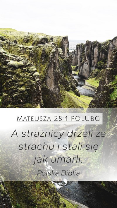 Mateusza 28:4 POLUBG Bible Verse Image