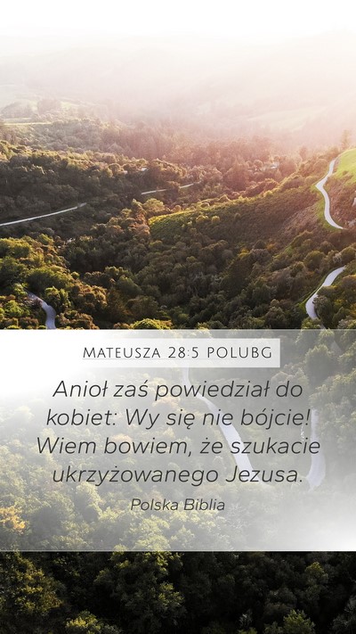 Mateusza 28:5 POLUBG Bible Verse Image