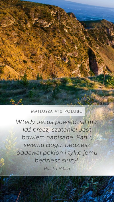 Mateusza 4:10 POLUBG Bible Verse Image