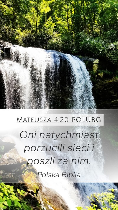 Mateusza 4:20 POLUBG Bible Verse Image
