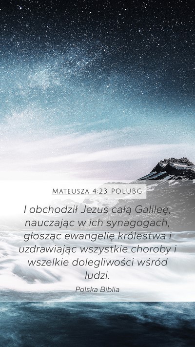 Mateusza 4:23 POLUBG Bible Verse Image