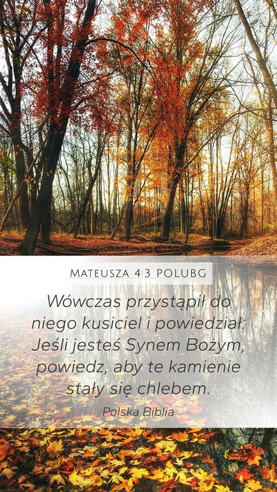 Mateusza 4:3 POLUBG Bible Verse Image